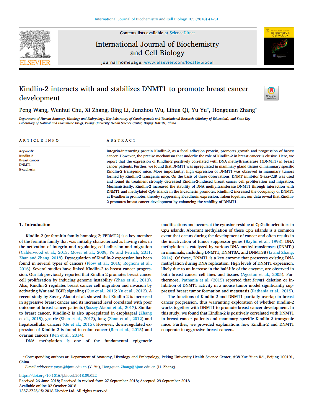2018 International journal of biochemistry and cell biology.png